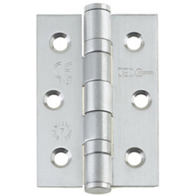 Durable Stainless Steel Grade 7 Ball Bearing Hinge 76x50mm in Satin Finish - Door Hinges