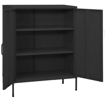 Durable Storage Cabinet Anthracite 80x35x101.5 cm Steel