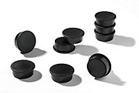 Durable Strong Circular Button Magnets for Fridge Memos - 20 Pack - 37mm - Back