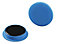 Durable Strong Circular Button Magnets for Fridge Memos - 20 Pack - 37mm - Blue
