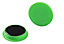 Durable Strong Circular Button Magnets for Fridge Memos - 20 Pack - 37mm - Green