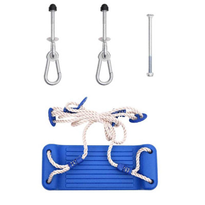 Durable Swing Seats with Ropes 2 pcs Blue 37x15 cm Polyethene
