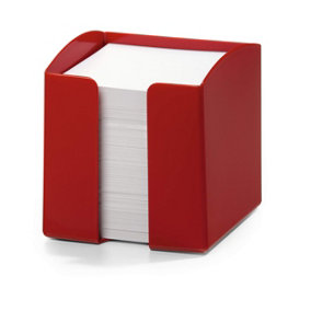 Durable TREND 800 Sheet Note Box Memo Pad Cube - Red