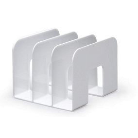 Durable TREND Magazine Stand Desk File Holder Document Book Organiser - White