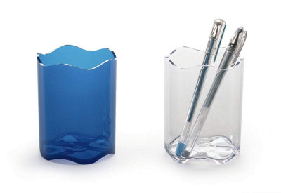 Durable TREND Pen Pot Pencil Holder Desk Tidy Organizer Cup - Blue