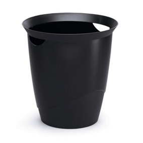 Durable TREND Plastic Recycling Waste Bin - 16 Litre - Black