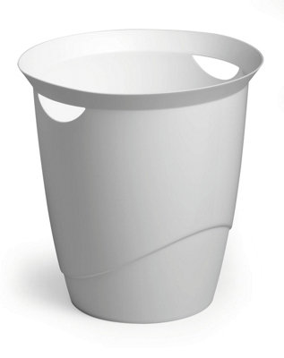 Durable TREND Plastic Recycling Waste Bin - 16 Litre - White