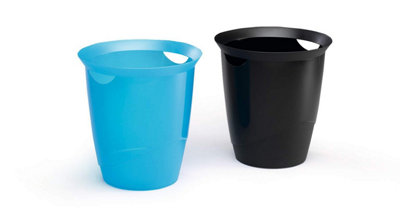Durable TREND Plastic Waste Recycling Bin - 16 Litre - Black