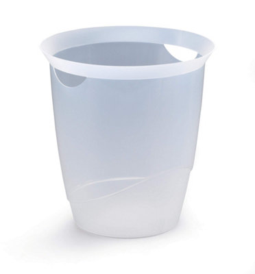 Durable TREND Plastic Waste Recycling Bin - 16 Litre - Transparent