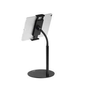 Durable TWIST 360 Gooseneck Tablet and Phone Holder iPad Desk Stand - Black
