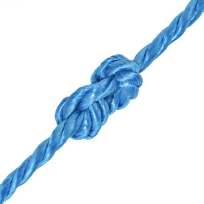 Durable Twisted Rope Polypropylene 12 mm 500 m Blue