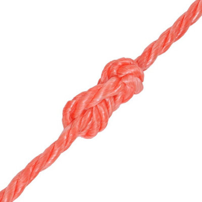 Durable Twisted Rope Polypropylene 16 mm 100 m Orange
