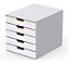 Durable VARICOLOR MIX 5 Drawer Unit, Desktop Organiser, 5 Draws