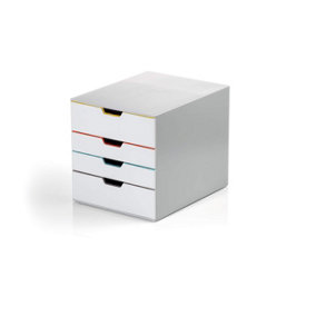 Durable VARICOLOR MIX Desktop Organiser 4 Drawer Colour Coded Storage - A4+