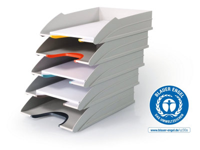 Durable VARICOLOR MIX ECO Stackable Letter Tray Files - A4+ Colour ...