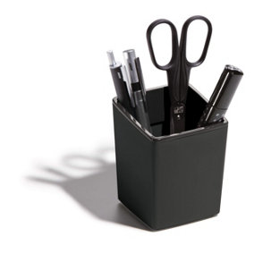 Durable VARICOLOR Pen Pot Pencil Holder Desk Tidy Organizer Cup - Grey