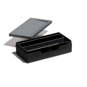 Durable VARICOLOR Stationery Organiser Case Pen Pencil Desk Storage Box - Grey