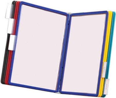 Durable VARIO Display Panel Wall Unit 10 Panels and Tabs in Assorted ...