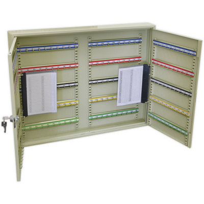 Durable Wall Mounted Key Cabinet Safe for 200 Keys - Secure Storage Solution