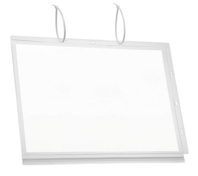 Durable Water Resistant UV Anti-Reflective Cable Tie Pockets - 5 Pack - A3 Clear