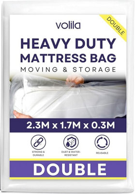 Durable Waterproof Double Mattress Cover for Moving and Storage - 230x170x30cm