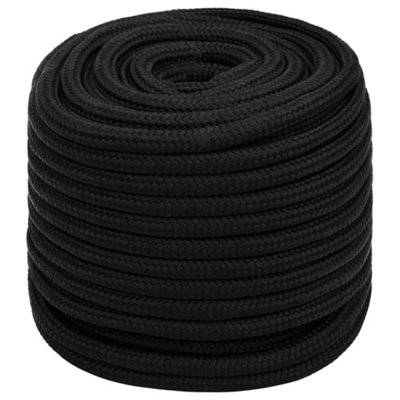 Durable Work Rope Black 18 mm 50 m Polyester
