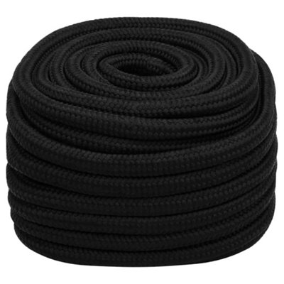 DURABLE WORK ROPE BLACK 25 MM 50 M POLYESTER