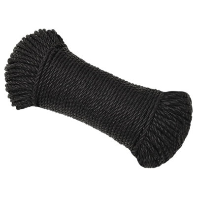 Durable Work Rope Black 3 mm 250 m Polypropylene