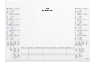 Durable Writing Quality Calendar Refill Pads for Desk Mats - 25 Sheets - 57x41cm