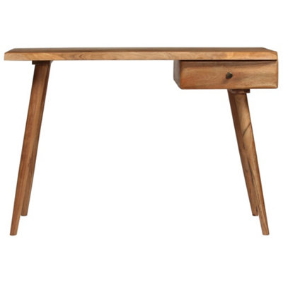 DURABLE WRITING TABLE SOLID ACACIA WOOD 110X50X76 CM