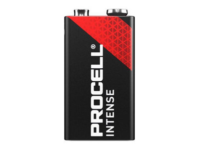 Duracell 9V Procell Intense Alkaline Batteries - Pack of 10 for High Drain Devices