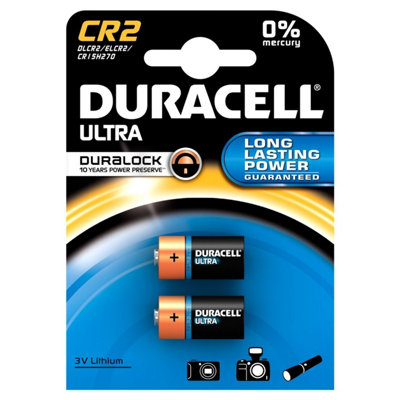 Duracell Ultra Power CR2 Lithium Camera Batteries 10 x 2 Pack - 20 Batteries