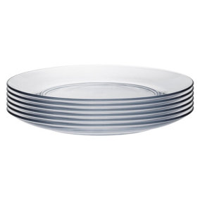 Duralex - Lys Glass Dessert Plates - Tempered, Heat Resistant - 190mm - Pack of 6