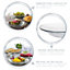 Duralex - Lys Glass Soup Plates Dishes - Tempered, Heat Resistant - 230mm - Pack of 6