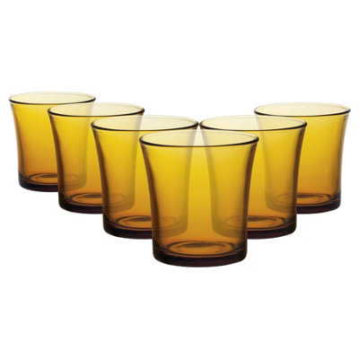 Duralex - Lys Tumbler Glasses - 210ml - Amber - Pack of 6