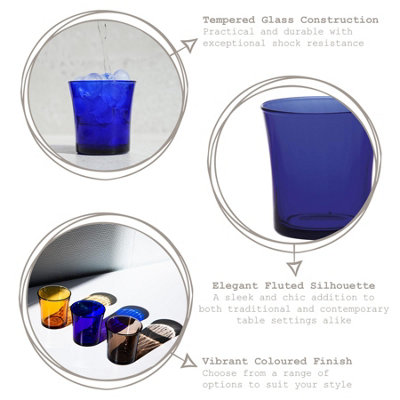 Duralex - Lys Tumbler Glasses - 210ml - Sapphire - Pack of 6