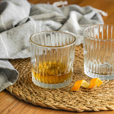 Duralex - Manhattan Vintage Whisky Glasses - 310ml Old Fashioned Rocks Tumblers - Pack of 6