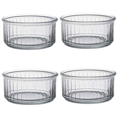 Duralex Oven Chef Glass Ramekins for Creme Brulee, Desserts - 10cm - Pack of 4