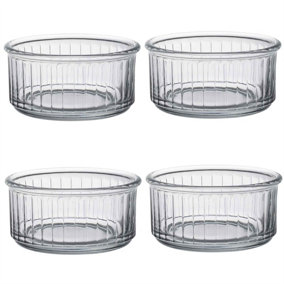 Duralex Oven Chef Glass Ramekins for Creme Brulee, Desserts - 10cm - Pack of 4