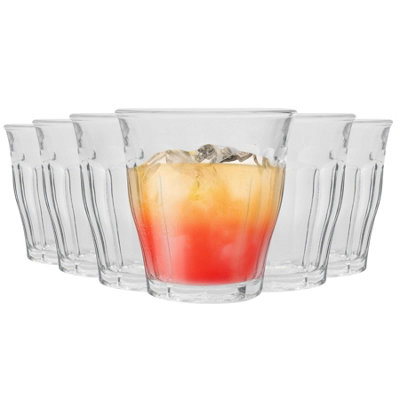 Duralex - Picardie Drinking Glasses - 310ml Tumblers for Water, Juice - Clear - Pack of 6