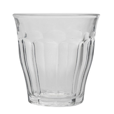Duralex - Picardie Drinking Glasses - 310ml Tumblers for Water, Juice - Clear - Pack of 6