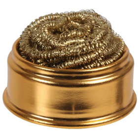 DURATOOL - Brass Wool Soldering Tip Cleaning Ball with Dish