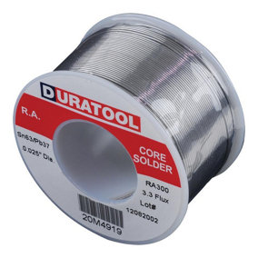 DURATOOL - Solder Wire, 63/37, 0.64mm, 227g