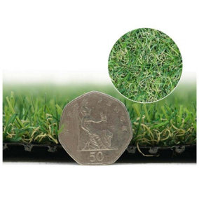 Durban 25mm Outdoor Artificial Grass,Pet-Friendly Outdoor Artificial Grass, Realistic Fake Grass-1m(3'3") X 4m(13'1")-4m²