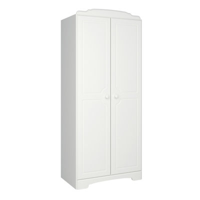 Durham Wardrobe 2 Doors, White DIY at B&Q