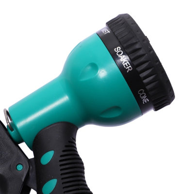 DURHAND 15M Water Hose Reel Compact Garden Car Auto Retract Spray Nozzle - 7