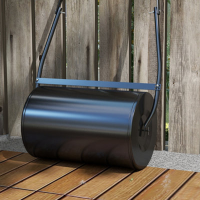 DURHAND Garden Lawn Roller 38L Steel Push Grass Mower Water Sand Filled - 8