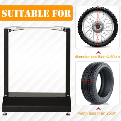 DURHAND Motorcycle / Bicycle Wheel Balance Stand, Portable Stand, Rotating Wheel