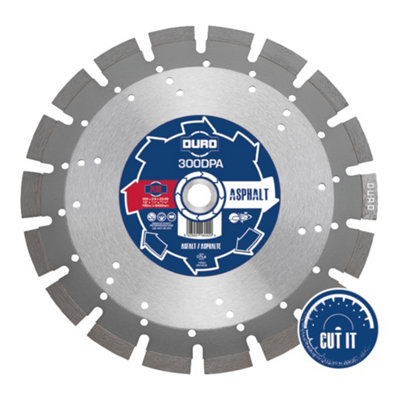 Duro Plus Asphalt & Abrasive Materials Diamond Blade 300mm x 20mm Bore