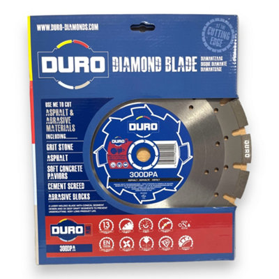 Duro Plus Asphalt & Abrasive Materials Diamond Blade 300mm x 20mm Bore